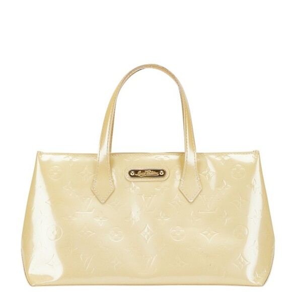 LOUIS VUITTON Beige Monogram Leather Tote Bag - Picture 1 of 13